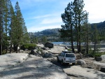 A view of Buck Island Lake and it's dam. Where's my dam guide? And the dam bathroom? Dam it!